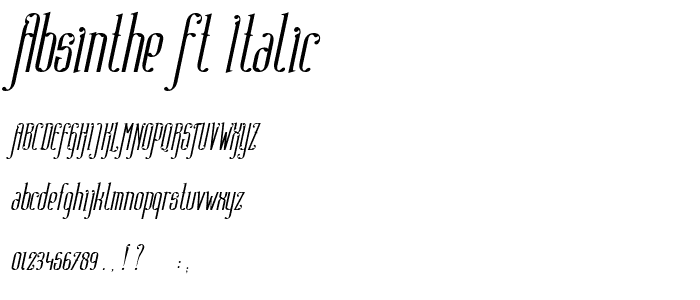 Absinthe FT Italic font